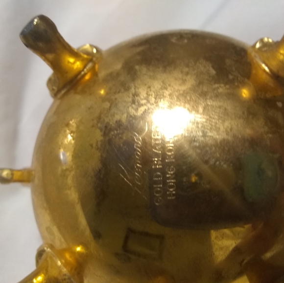 Vintage 24kt gold plated creamer